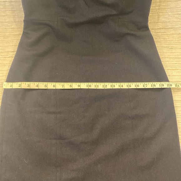 Talbots Italian Flannel - navy, ruffle at sleeve. - Picture 6 of 7